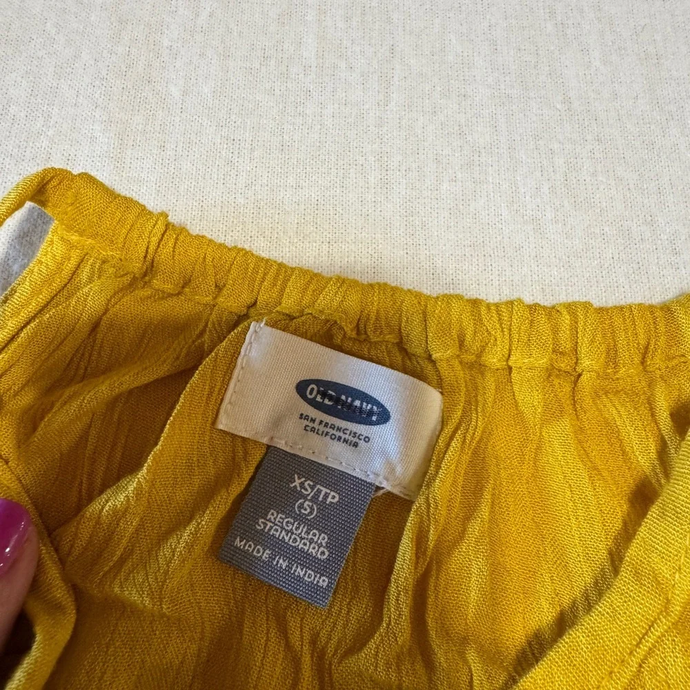 Old Navy‎ Mustard Kids Casual Dress Size XS or 5